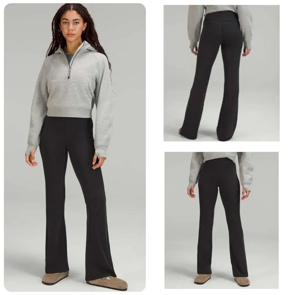 Lululemon Brushed Softstreme Ribbed Zip Flared Pant - 25” - 4
